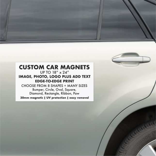 Custom Car Magnet - Big Rectangular 20"x10" (In Situ)
