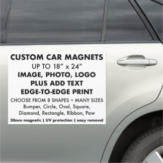 Custom Car Magnet - Very Large Rectangular 24"x18"