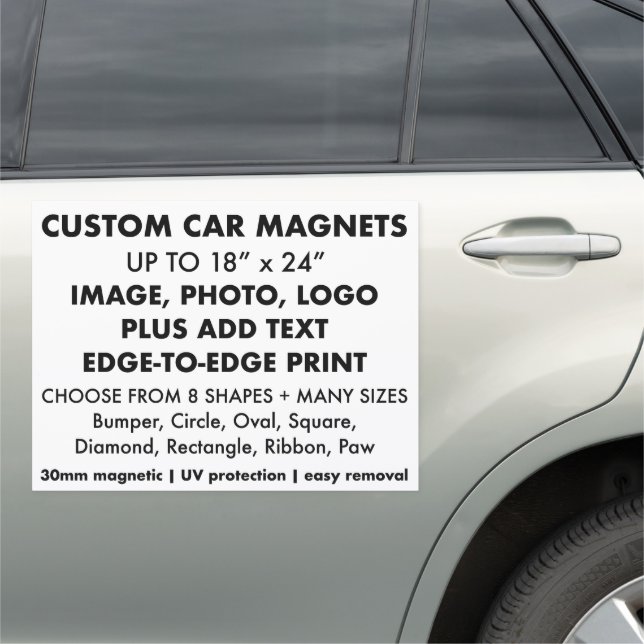 Custom Car Magnet - Very Large Rectangular 24"x18" (In Situ)