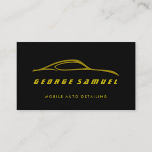 Custom Car Repair & Modern Auto Detailing  Business Card