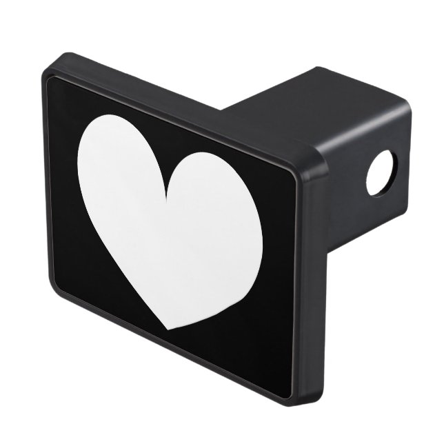 Custom car trailer hitch with heart logo hitch cover (Top Right)