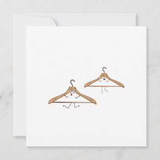 Custom card. Birthday card. Hangers Card