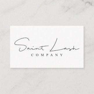 Custom Card Design Saint Lash Company