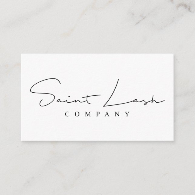 Custom Card Design Saint Lash Company (Front)