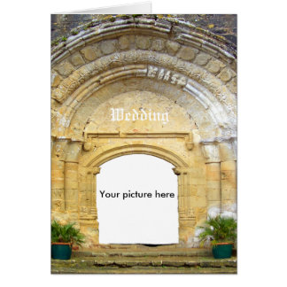 Custom card, with medieval church. cards