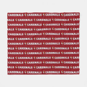 CUSTOM Cardinal Mascot Red - School College Team Fleece Blanket