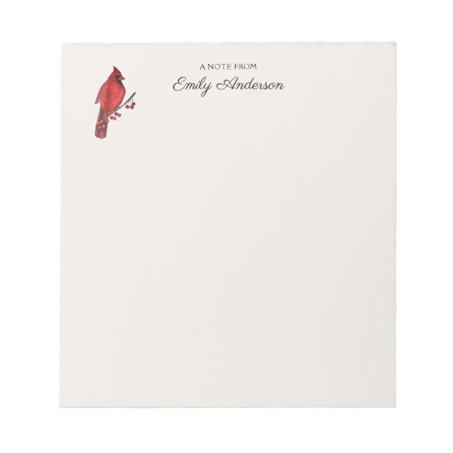 Custom Cardinal Notepad (Front)