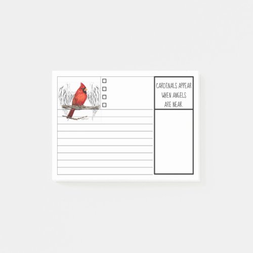 Custom Cardinals Appear When Angels Are Near Post_it Notes