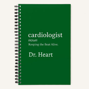 Custom Cardiologist Funny Keeping the Beat Alive Notebook