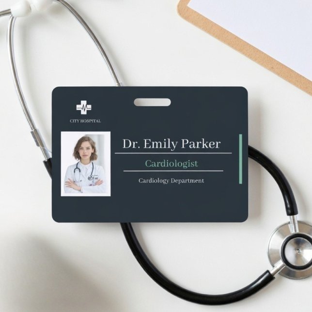 Custom Cardiologist ID Badge | Doctor Photo (Creator Uploaded)