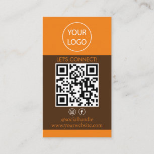 Custom Cards Modern, Social Media QR