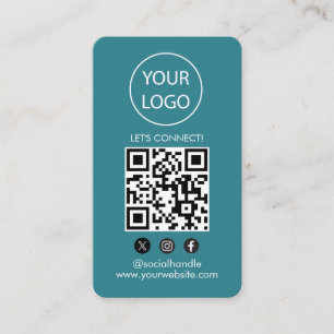 Custom Cards Modern, Social Media QR