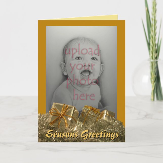 Custom Cards Seasons Greetings Christmas Cards (Front)