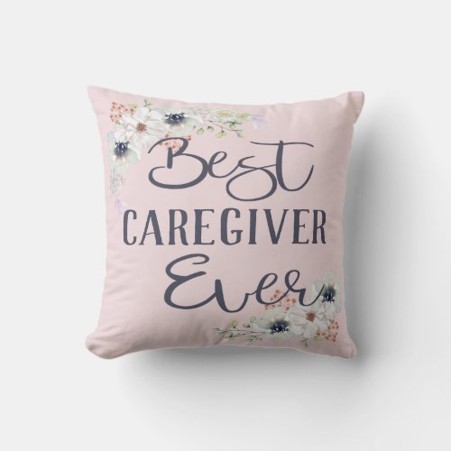 Custom Careworker Appreciation Gift Throw Pillow