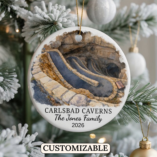 Custom Carlsbad Caverns National Park, New Mexico Ceramic Ornament (Creator Uploaded)