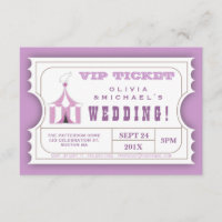 CUSTOM Carnival Admission Ticket for Wedding