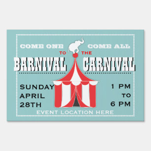 CUSTOM Carnival Lawn Sign
