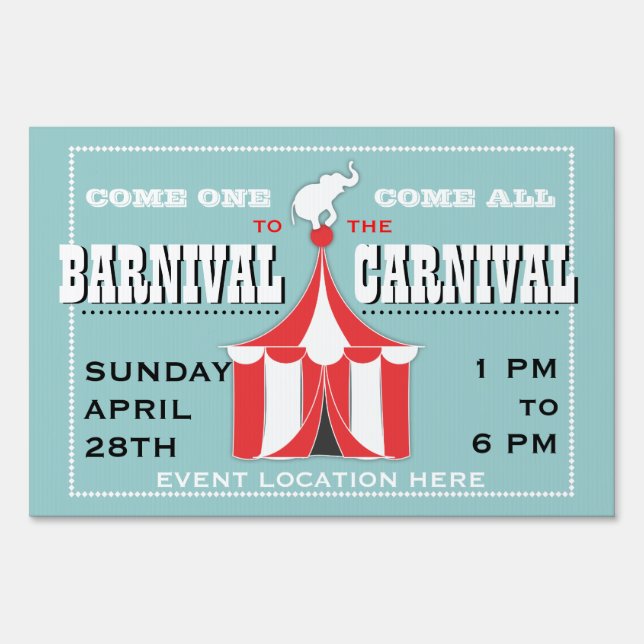 CUSTOM Carnival Lawn Sign (Front)