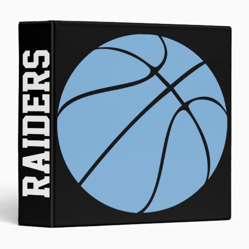 Custom Carolina Blue Basketball Playbook Binder