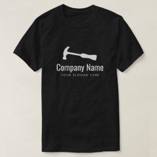 Custom carpentry construction business hammer tool T-Shirt