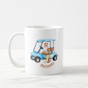 Custom Cart Clubs Monogram Name Coffee Mug