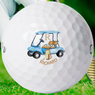 Custom Cart Clubs Monogram Name Golf Balls