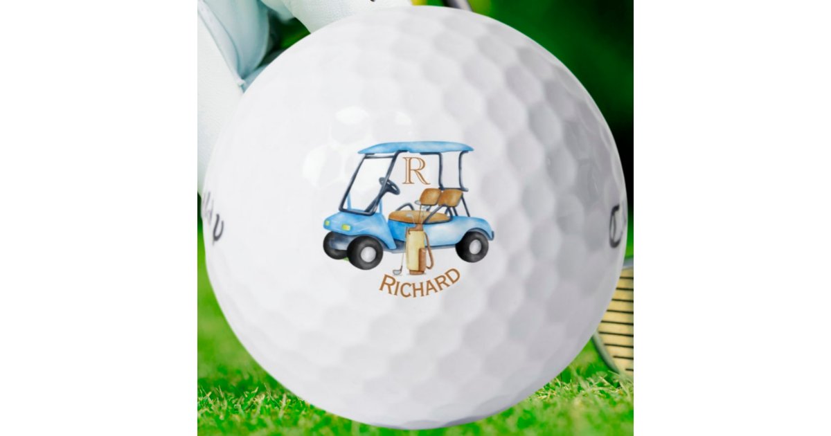 Custom Cart Clubs Monogram Name Golf Balls