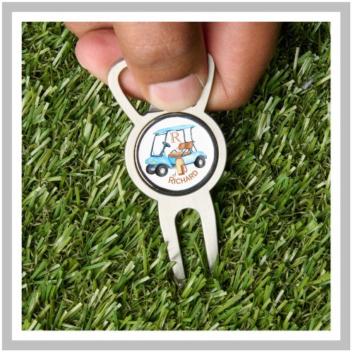 Custom Cart Clubs Monogram Name Marker  Divot Tool