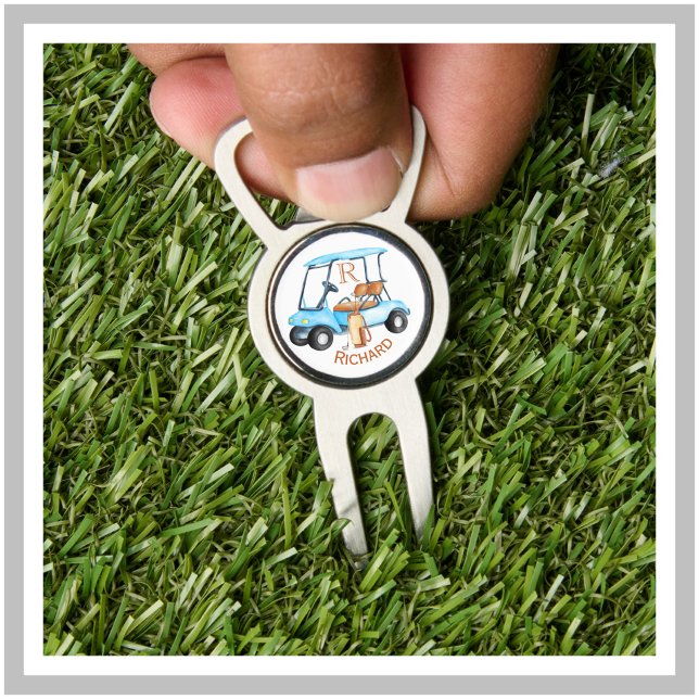 Custom Cart Clubs Monogram Name Marker  Divot Tool (Creator Uploaded)
