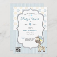 Custom Cartoon Baby Boy Giraffe