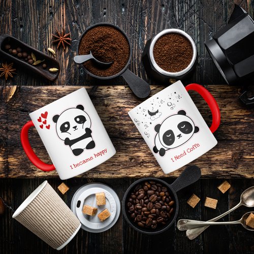 Custom cartoon cute Panda Coffee Mug