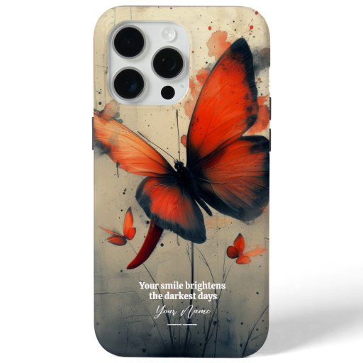 Custom Case : Butterfly Charm iPhone 15 PromaxCase