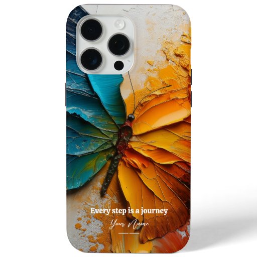 Custom Case : Butterfly Elegance iPhone 15 Promax