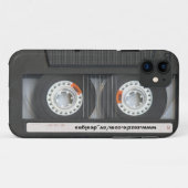 Custom Cassette Mixtape Case-Mate iPhone Case (Back (Horizontal))