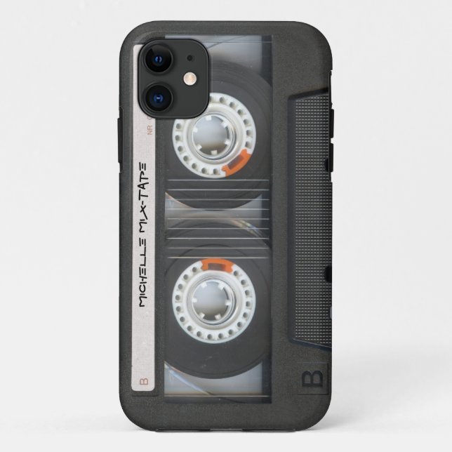 Custom Cassette Mixtape Case-Mate iPhone Case (Back)