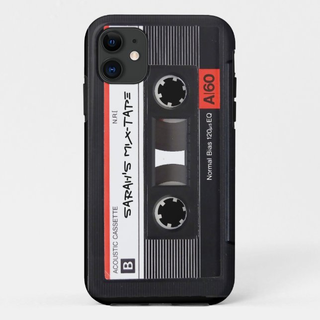 Custom Cassette Tape Case-Mate iPhone Case (Back)