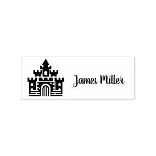 Custom Castle-Themed Name Stamp - Personalized 