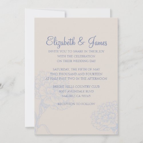 Custom Casual Modern Wedding Invitations