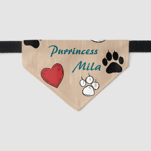 Custom Cat Bandana – Personalized Pet Accessory Pet Bandana Collar