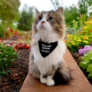 Custom Cat Bandana - Your Own Design Pet Collar