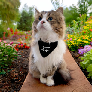 Custom Cat Bandanas, Create Your Own Pet Accessory Pet Bandana Collar