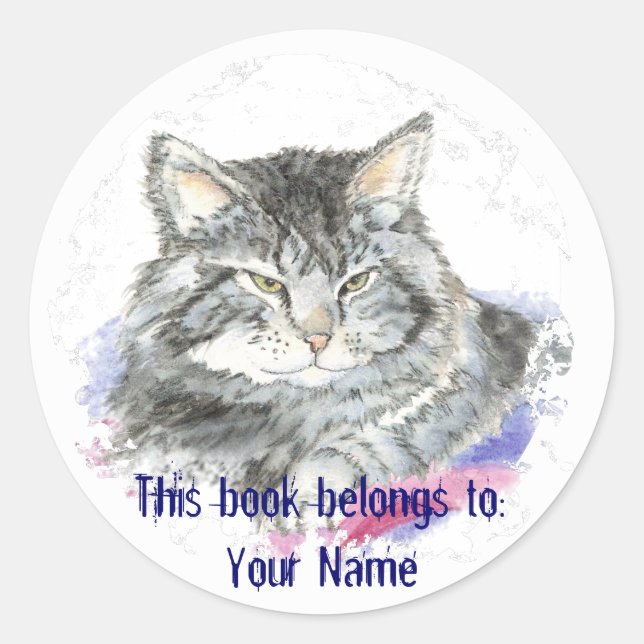 Custom Cat - Book Plate (Front)