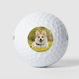 Custom Cat, Dog, & Pet Photo With Name Golf Balls