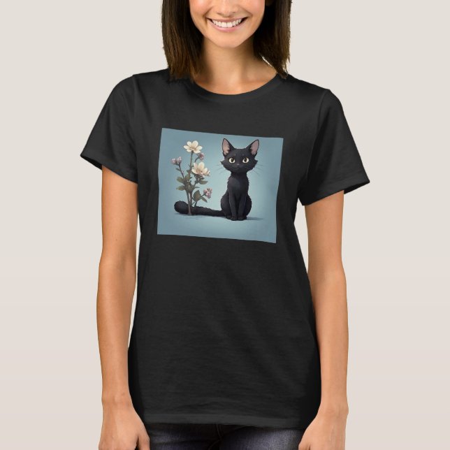 Custom Cat Graphic T-Shirt – Cute & Unique Cat 😺 (Front)