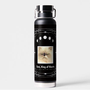 Custom Cat Lover Funny Keepsake Pet Photo Mom Dad Water Bottle