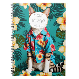 Custom cat lover tabby Spiral Photo Notebook