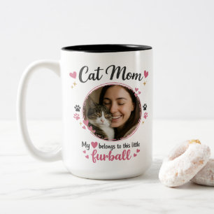 Custom Cat Mom Mug with Photo – Gift For Cat Mom