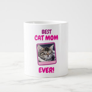 CUSTOM CAT MOM MUM EVER PET LOVE MOTHERS DAY DOG  GIANT COFFEE MUG
