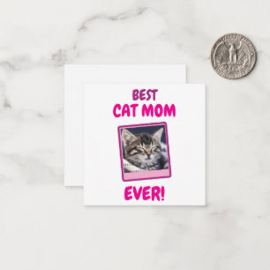 CUSTOM CAT MOM MUM EVER PET LOVE MOTHERS DAY DOG  NOTE CARD