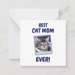 CUSTOM CAT MOM MUM EVER PET LOVE MOTHERS DAY DOG  NOTE CARD